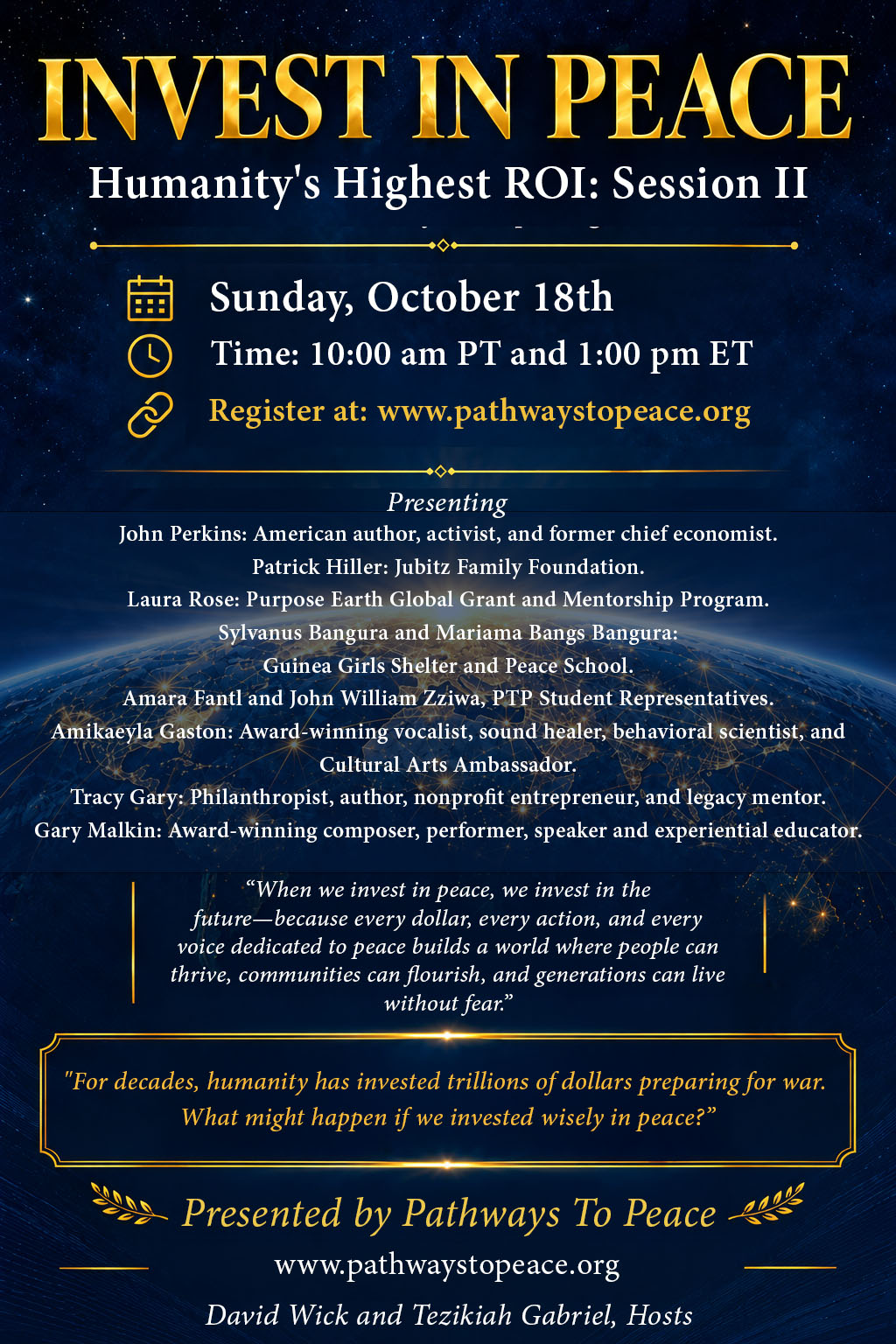 Humanity’s Highest ROI: Session 2 – Register Today!